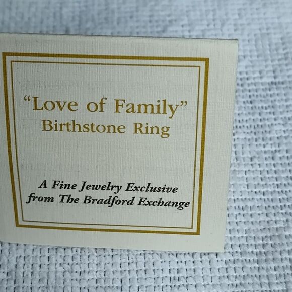 Love of Family" Gold Multicolor Birthstone ring by Bradford Exchange - Picture 4 of 7